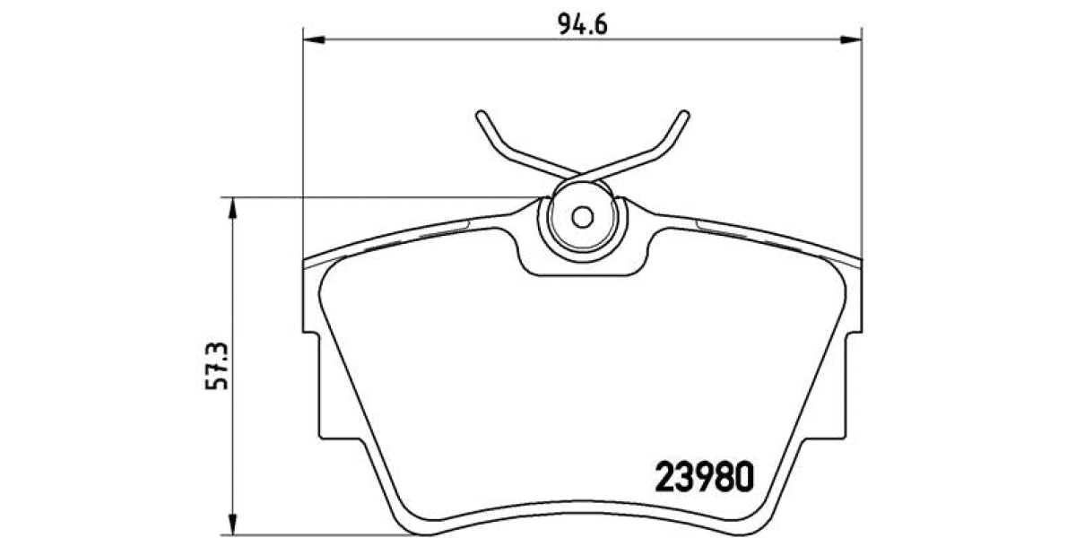 Brake Pads Rear Set (Brembo) (P59041)