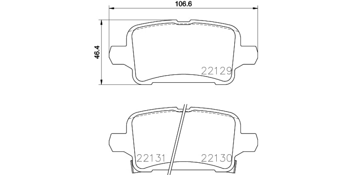 Brake Pads Rear Set (Brembo) (P59090)