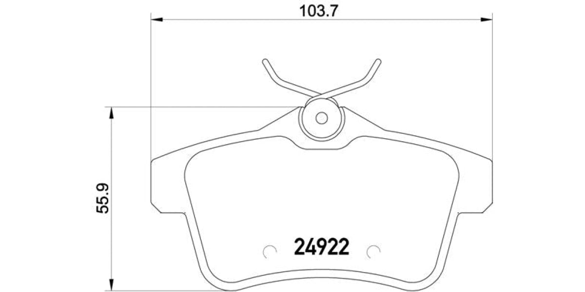 Brake Pads Rear Set (Brembo) (P61114)