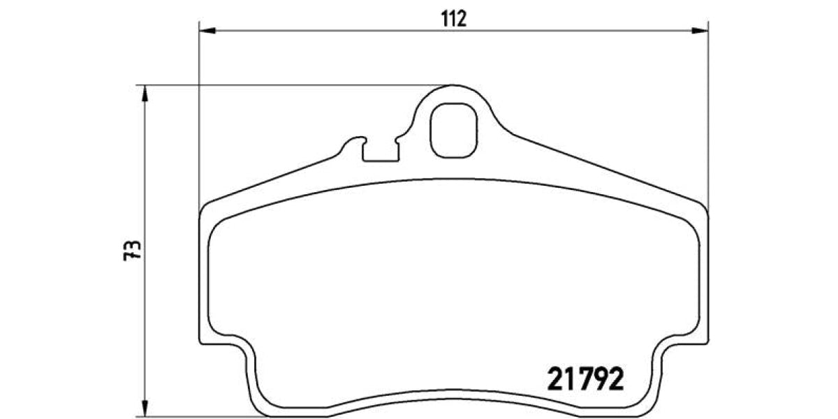 Brake Pads Rear Set (Brembo) (P65008)