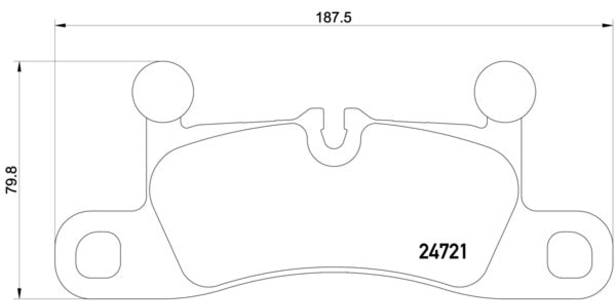 Brake Pads Rear Set (Brembo) (P65027)