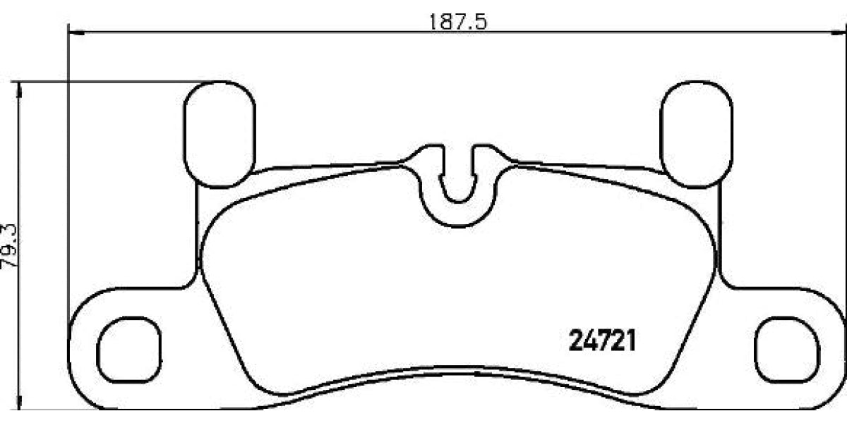 Brake Pads Rear Set (Brembo) (P65030)