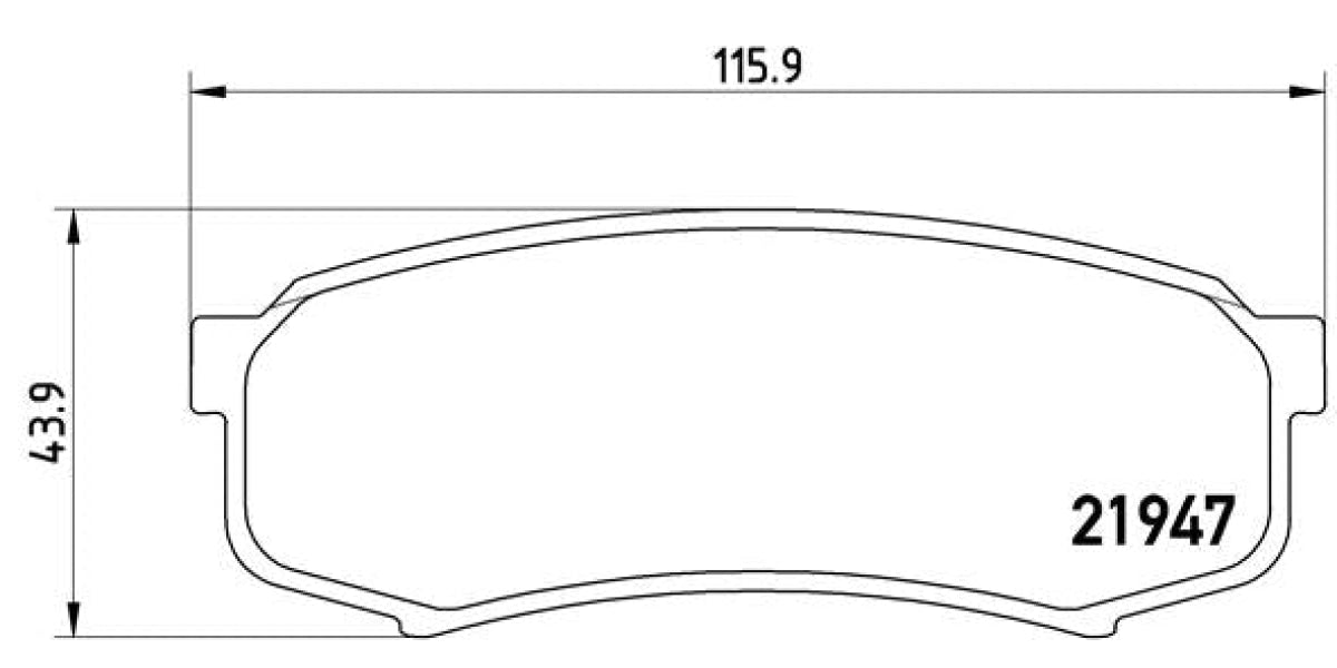 Brake Pads Rear Set (Brembo) (P83024)
