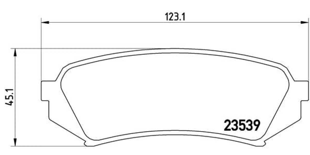 Brake Pads Rear Set (Brembo) (P83049)