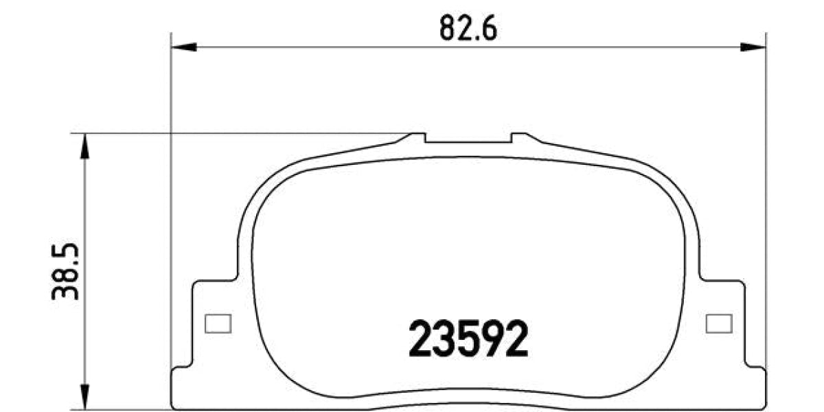 Brake Pads Rear Set (Brembo) (P83063)