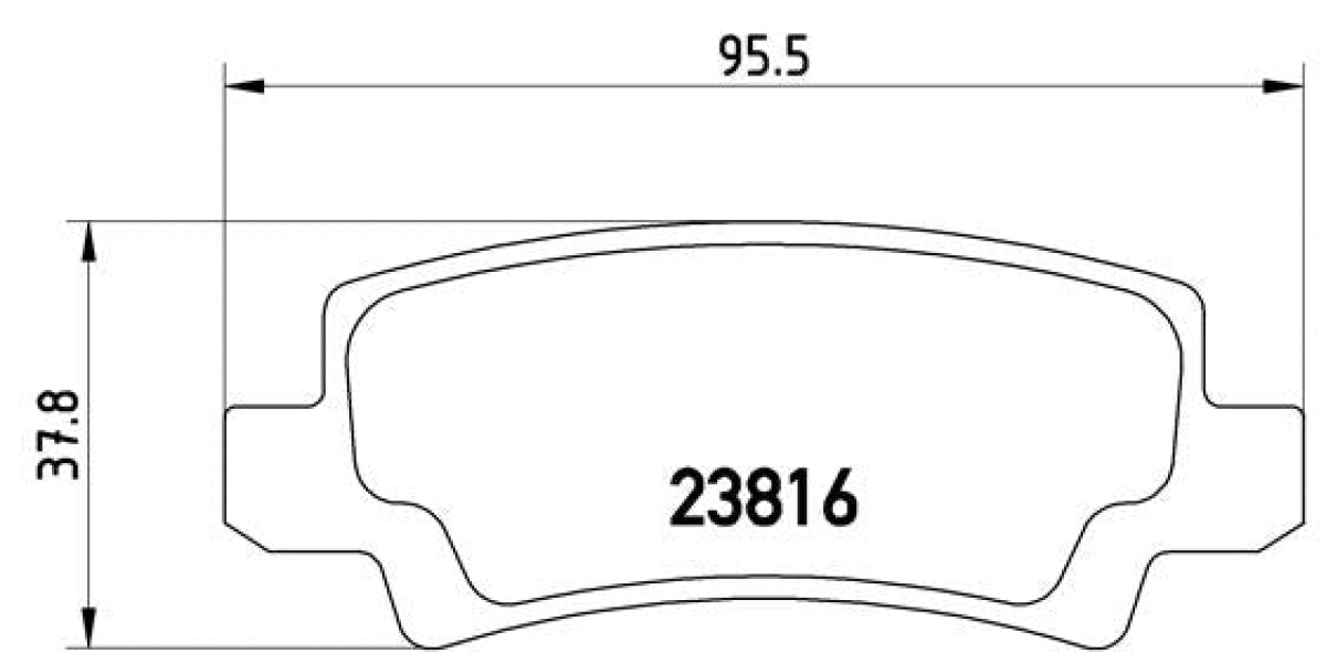 Brake Pads Rear Set (Brembo) (P83065)