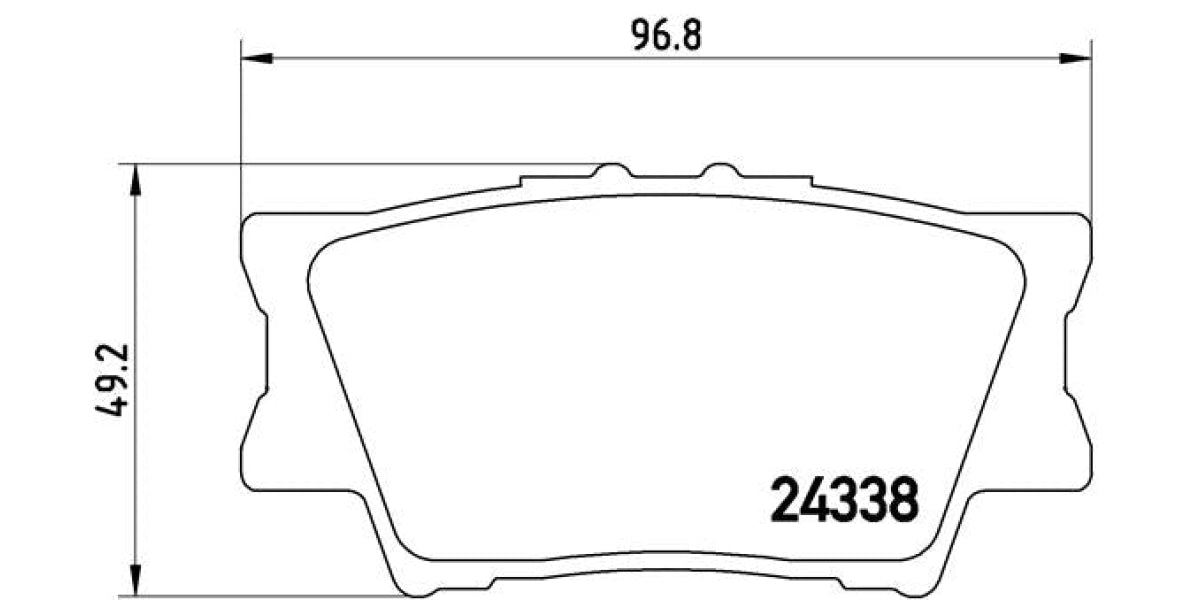 Brake Pads Rear Set (Brembo) (P83089)