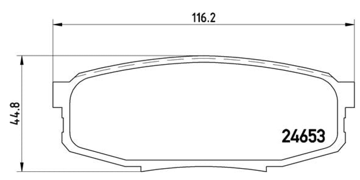 Brake Pads Rear Set (Brembo) (P83098)