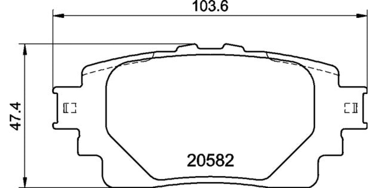 Brake Pads Rear Set (Brembo) (P83174)