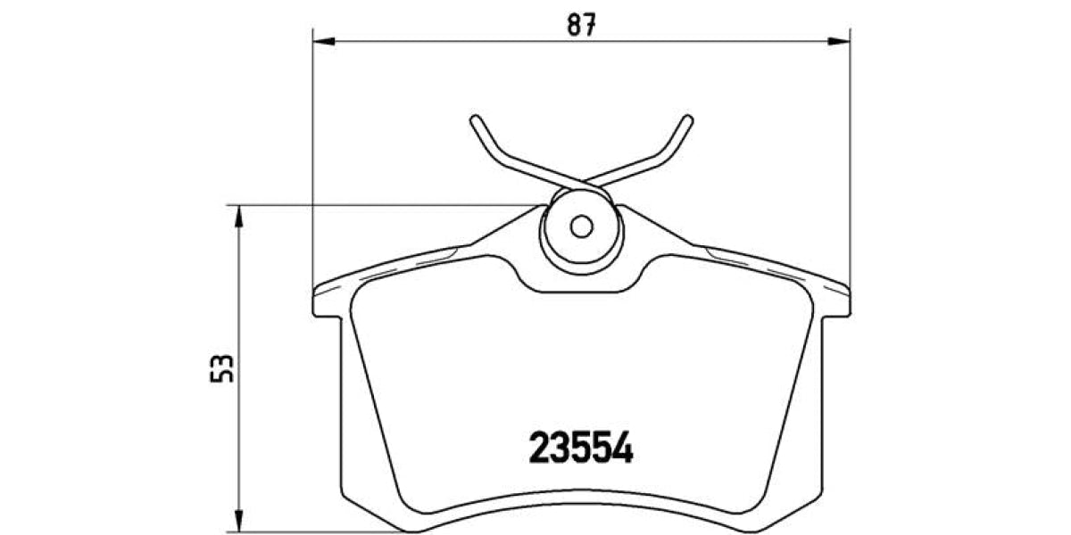 Brake Pads Rear Set (Brembo) (P85017)