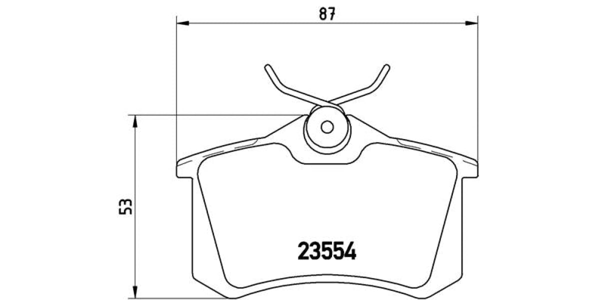 Brake Pads Rear Set (Brembo) (P85020)