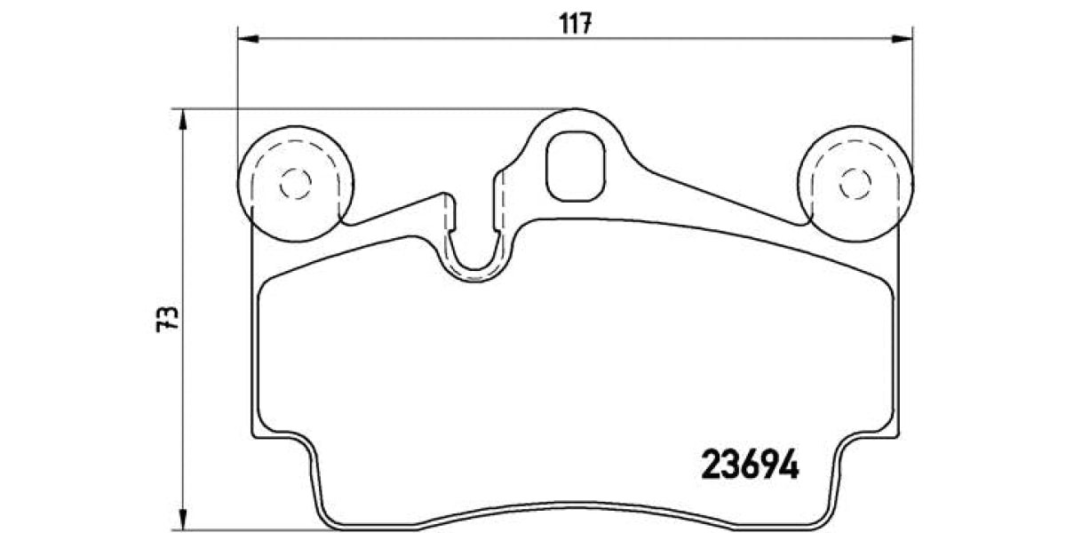 Brake Pads Rear Set (Brembo) (P85070)