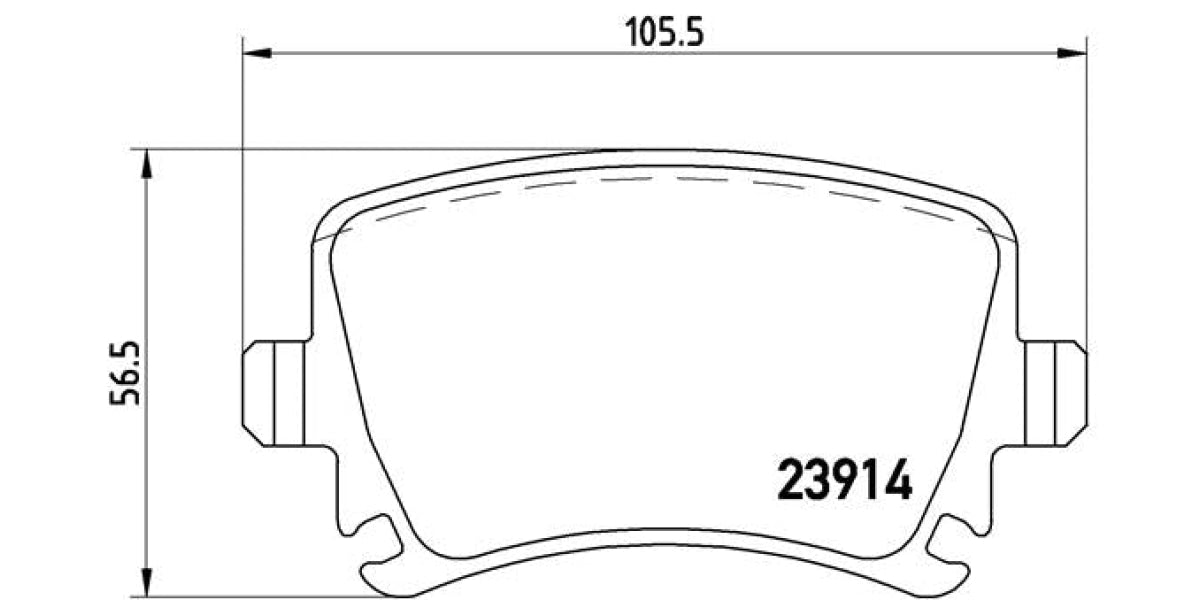 Brake Pads Rear Set (Brembo) (P85073)