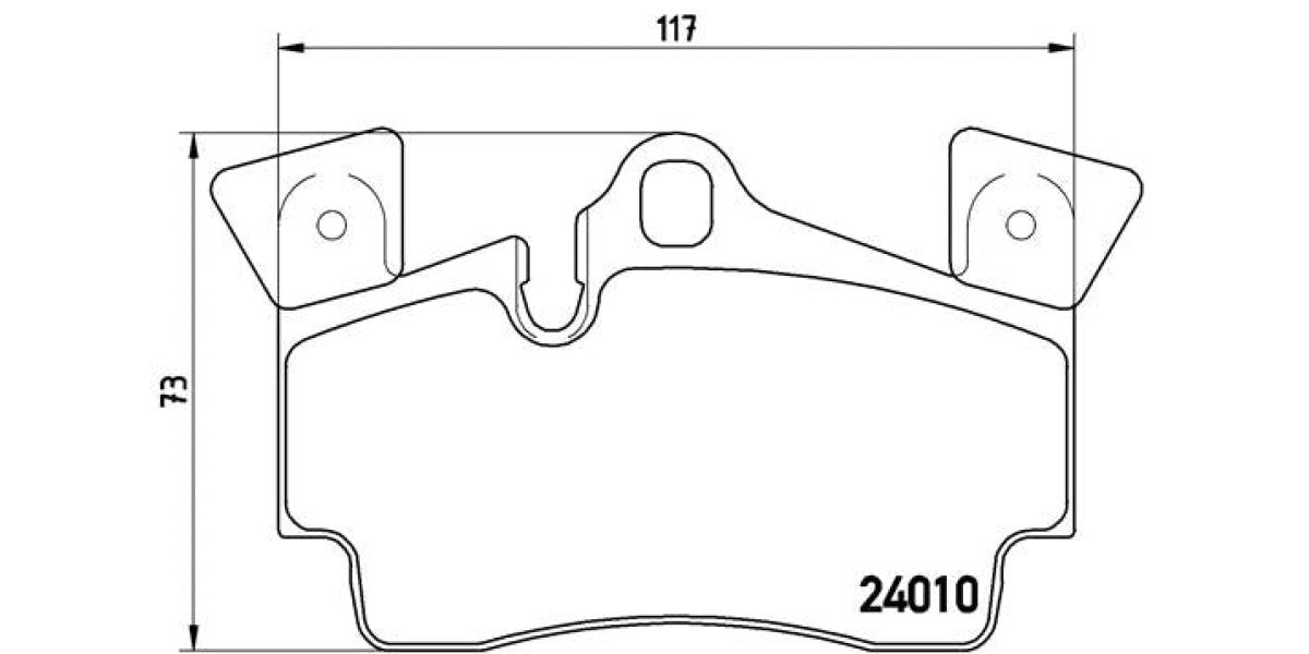 Brake Pads Rear Set (Brembo) (P85088)