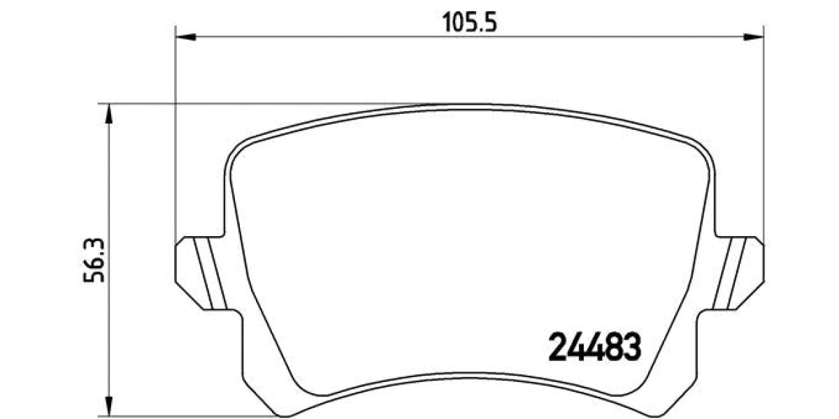 Brake Pads Rear Set (Brembo) (P85109)