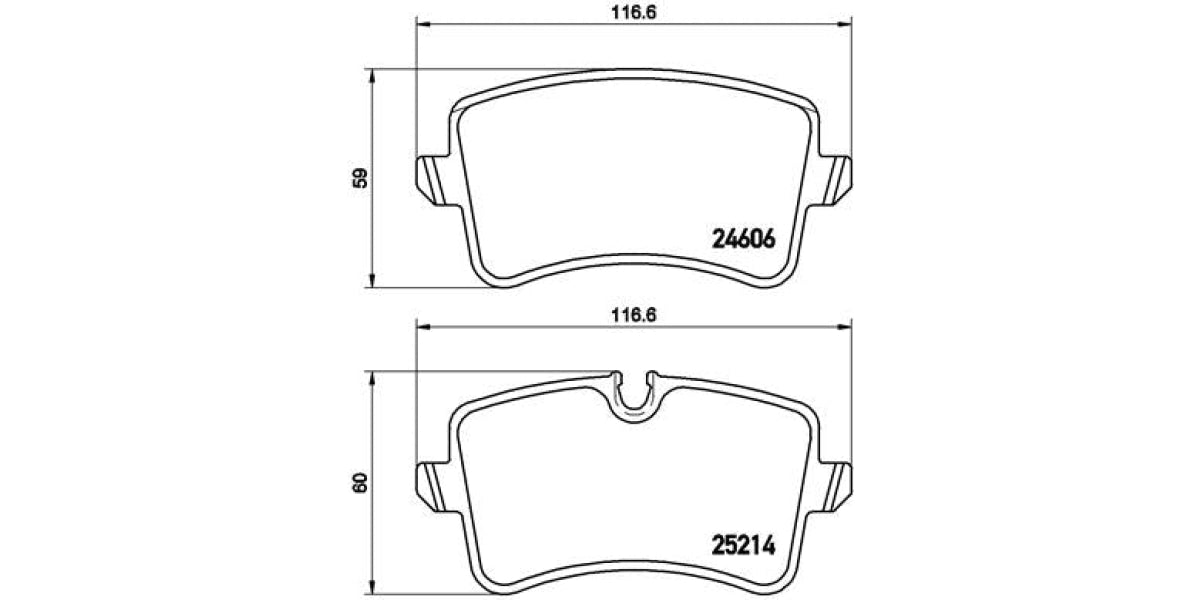 Brake Pads Rear Set (Brembo) (P85118)