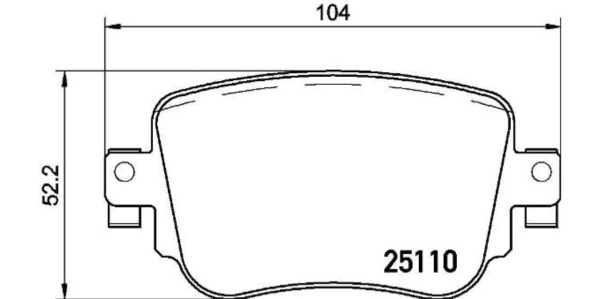 Brake Pads Rear Set (Brembo) (P85135)