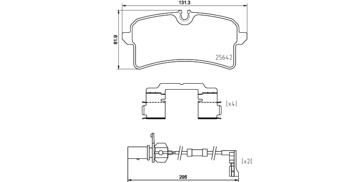 Brake Pads Rear Set (Brembo) (P85151)