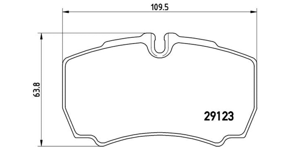 Brake Pads Rear Set (Brembo) (Pa6023)