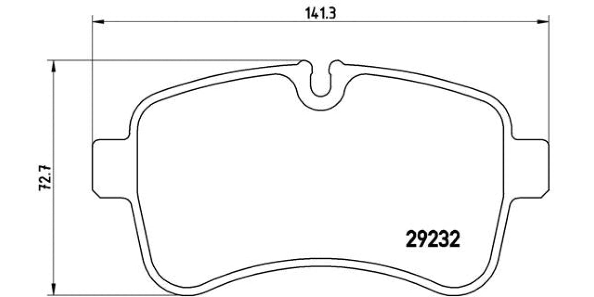 Brake Pads Rear Set (Brembo) (Pa6027)