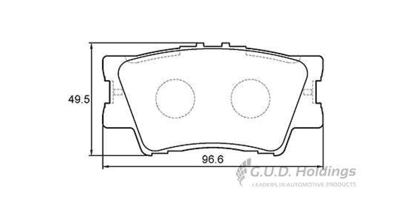 Brake Pads Rear Toyota Rav 4 [3][4] 2006- (SAFELINE D3795S)