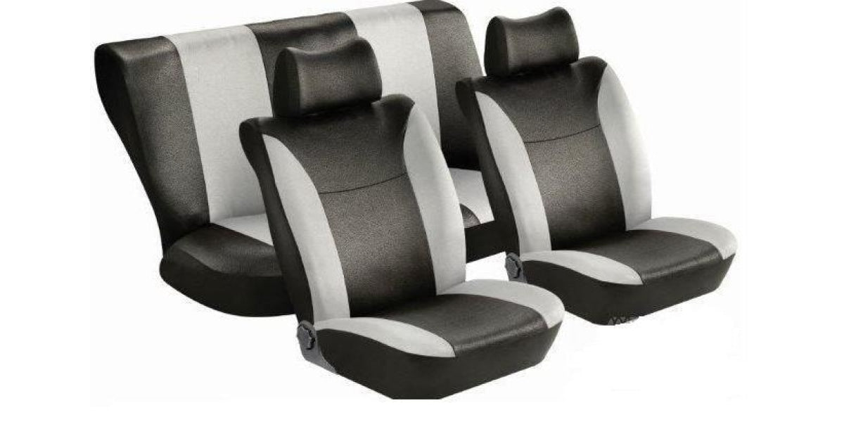 Car Seat Cover Hockenheim Leather Look Seat Cover Set 11Pc SA84 -Modern Auto Parts!