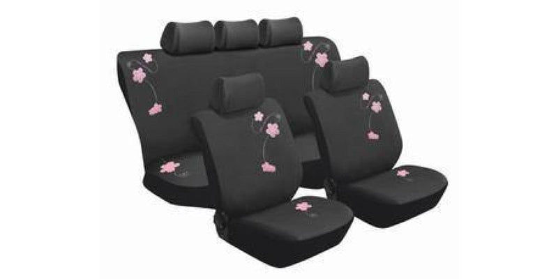 Car Seat Cover Car Seat Cover Set 11Pc Blossom Pink SA467 -Modern Auto Parts!