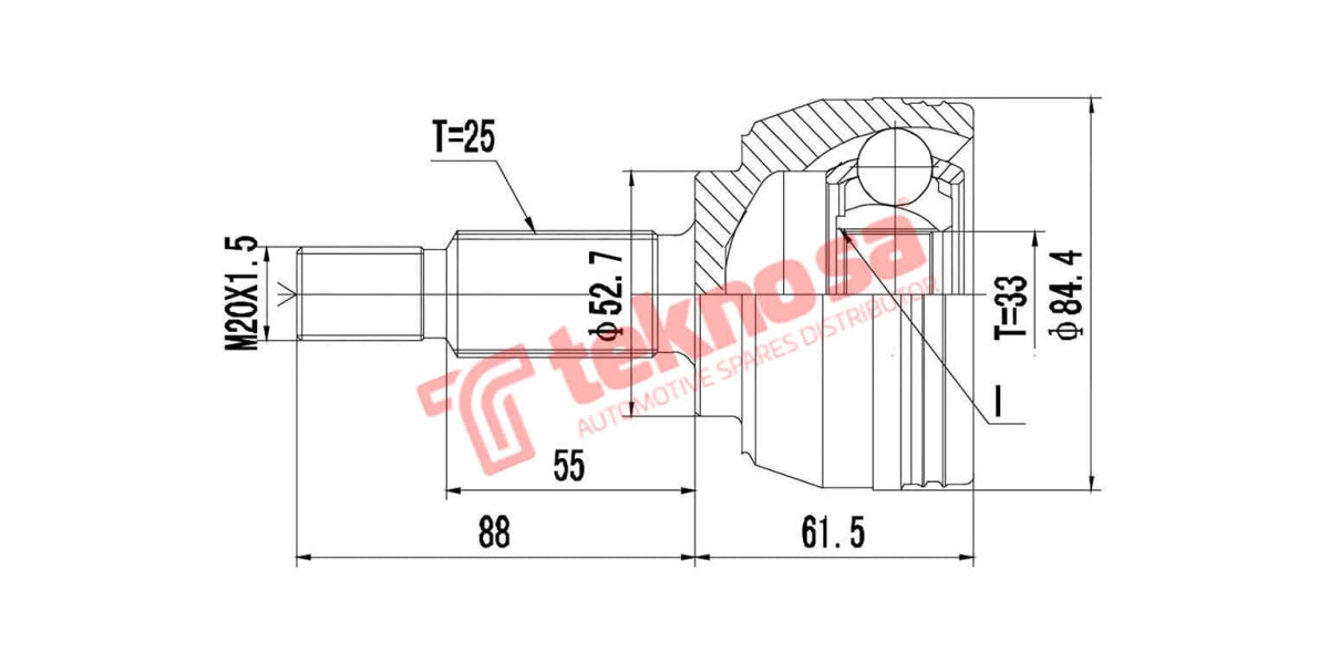 Cv Joint Outer Renault Captur Fluence Grand Scenic Megane 1.9Dci 2.0I 2002>