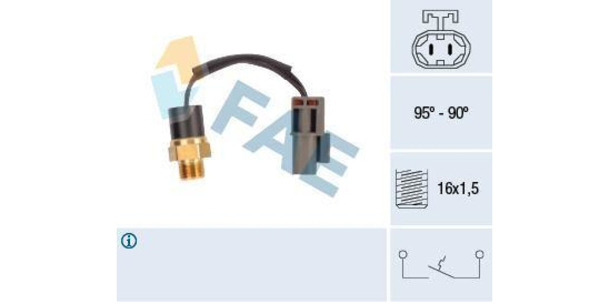 Fae-Fan Switch 95-90C M16X1 5 (37530) - Modern Auto Parts 