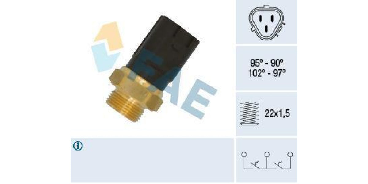 Fae-Fan Switch 95-90C M22X1 5 (38185) - Modern Auto Parts 