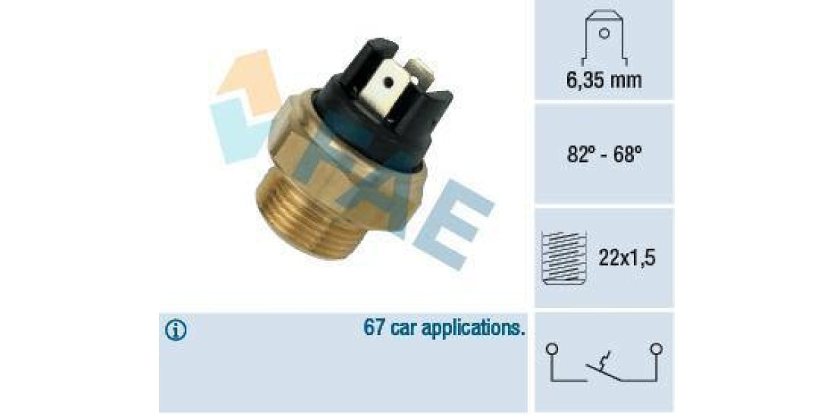 Fae-Fan Switch Fs17082-68C M22X1 5 (37350) - Modern Auto Parts 