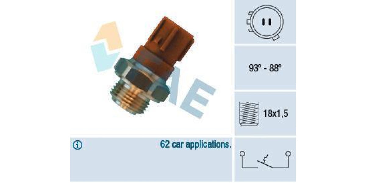 Fae-Fan Switch Fs203793- 88C M18X1 5 (36440) - Modern Auto Parts 