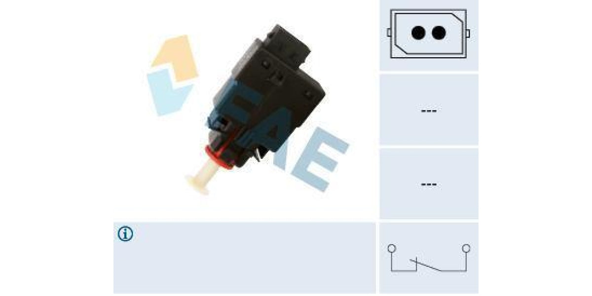 Fae-Stop Light Switch 2Pin No Thread (24460) - Modern Auto Parts 