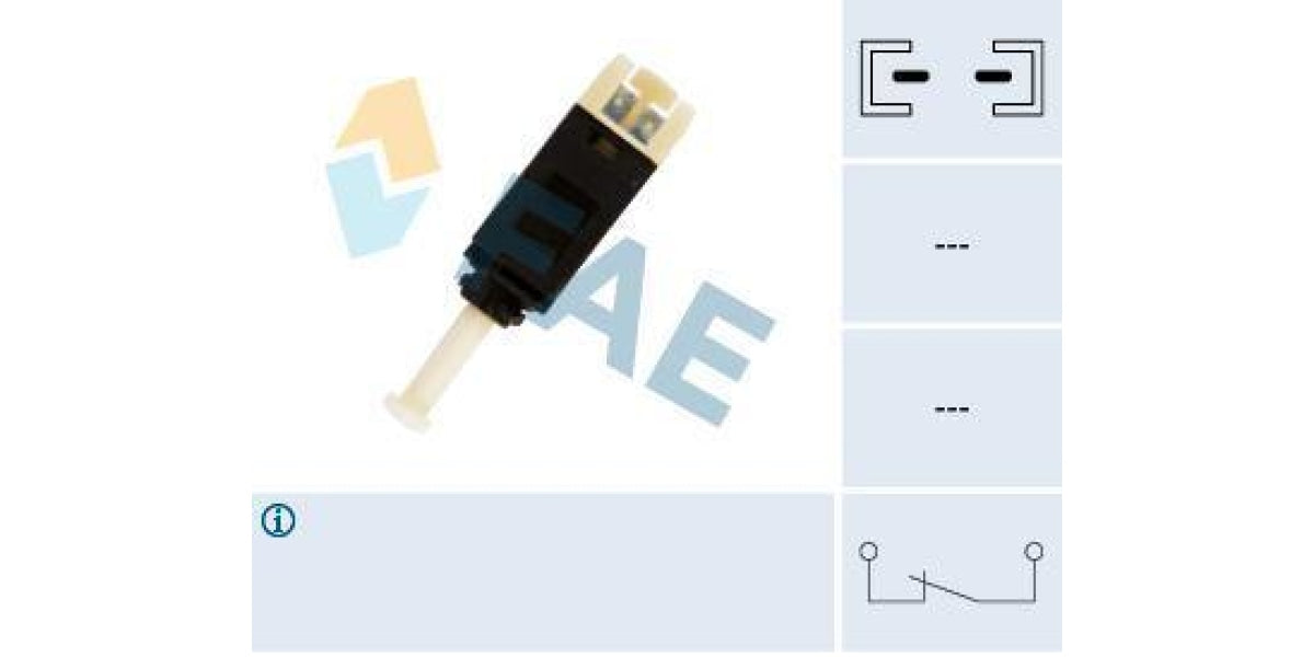 Fae-Stop Light Switch 2Pin -No Thread Sl155 (24430) - Modern Auto Parts 