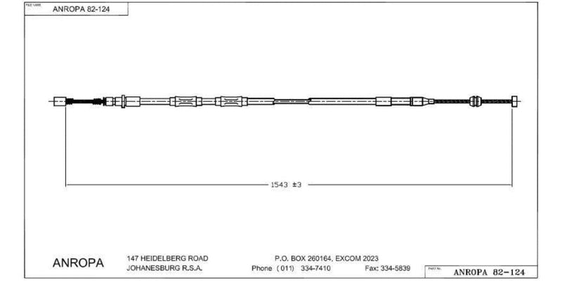 Hand Brake Cable Toyota Conquest  ~ Modern Auto Parts!