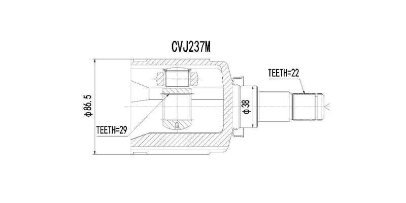 Inner Cv Joint Chev Aveo 1.6 2008-2017 at Modern Auto Parts!