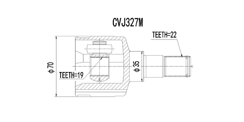 Inner Cv Joint Chev Spark 0.8,Lite,1.0,1.0 Lite,1.2 2003-2010 at Modern Auto Parts!