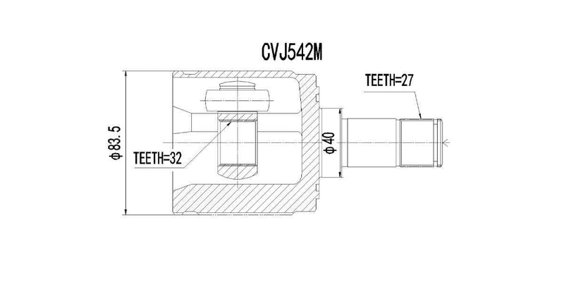 Inner Cv Joint - Cvj542M - Modern Auto Parts 