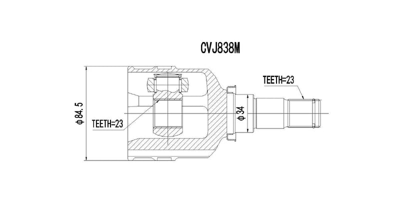 Inner Cv Joint Toyota Corolla,Runx,Tazz 2002-2007 at Modern Auto Parts!