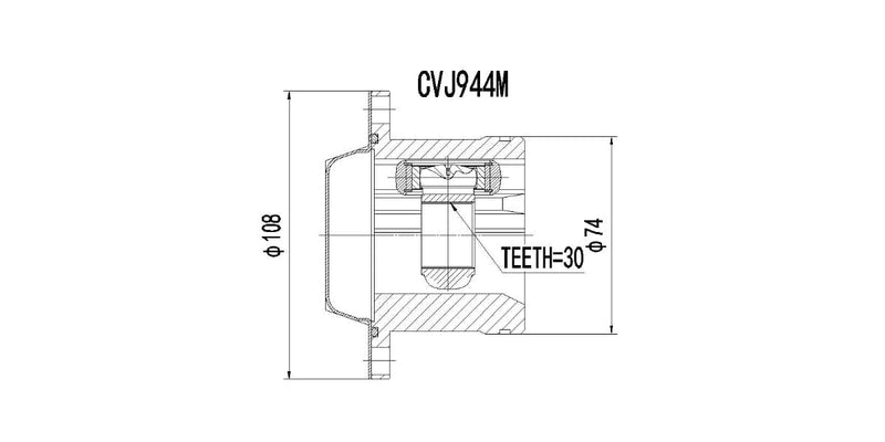 Inner Cv Joint Vw Crosspolo 1.9 Tdi,Golf 4,Jetta,Polo 1999-2009 at Modern Auto Parts!
