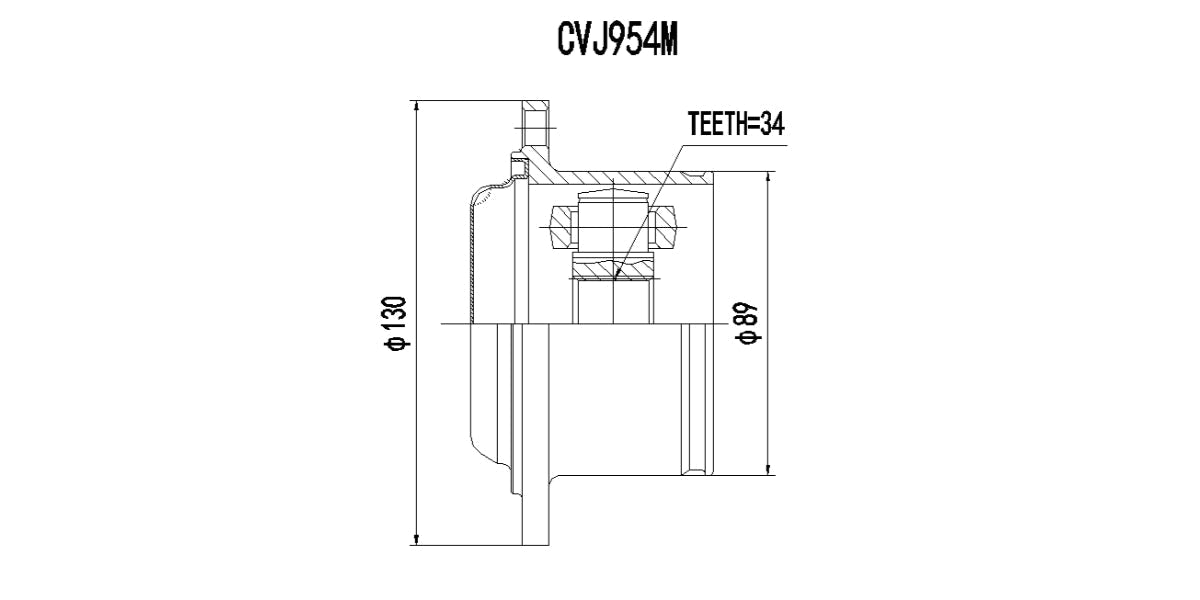 Inner Cv Joint Vw Golf 4 1.6I 1999-2004 at Modern Auto Parts!