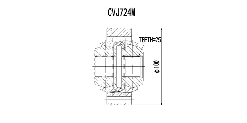 Inner/Outer Cv Joint Alfa 147 1.6I Twin Spark,19,2.0I,Alfa 155,Alfa 156,Audi 400,Ford Granada,Sierra at Modern Auto Parts!