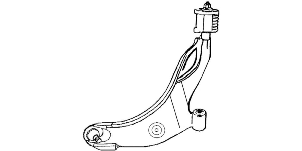 Lower Complete Cont Arm (RHS) Hyundai Accent 1.3 LS, XS, 1.5 CSi, LS, RSi (94-02)  ~ Modern Auto Parts!