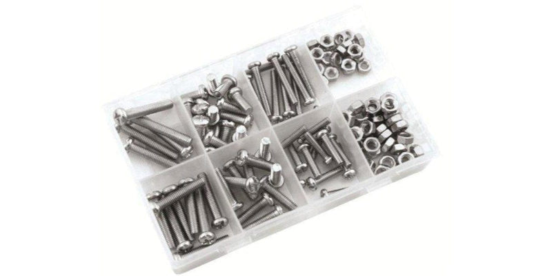 Machine Screws Assorted 120Pc Bolt & Nut Kit