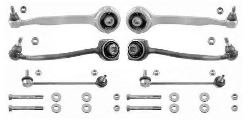 Front Suspension Kit for Mercedes-Benz C-Class W203 and CLK C209 - MAP-100983 by Aplus