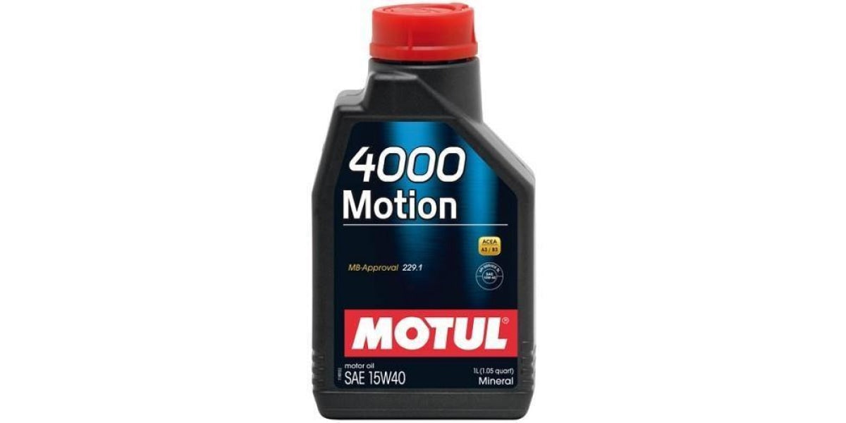 Motul 4000 Motion15W40 1L - Modern Auto Parts 