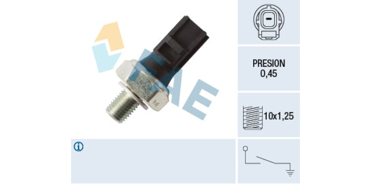 Oil Pressure Switch 0.45 M10X1.25 Jaguar (Aj-V8,Ce,Cc,Dc,Ec) (FAE 12614)