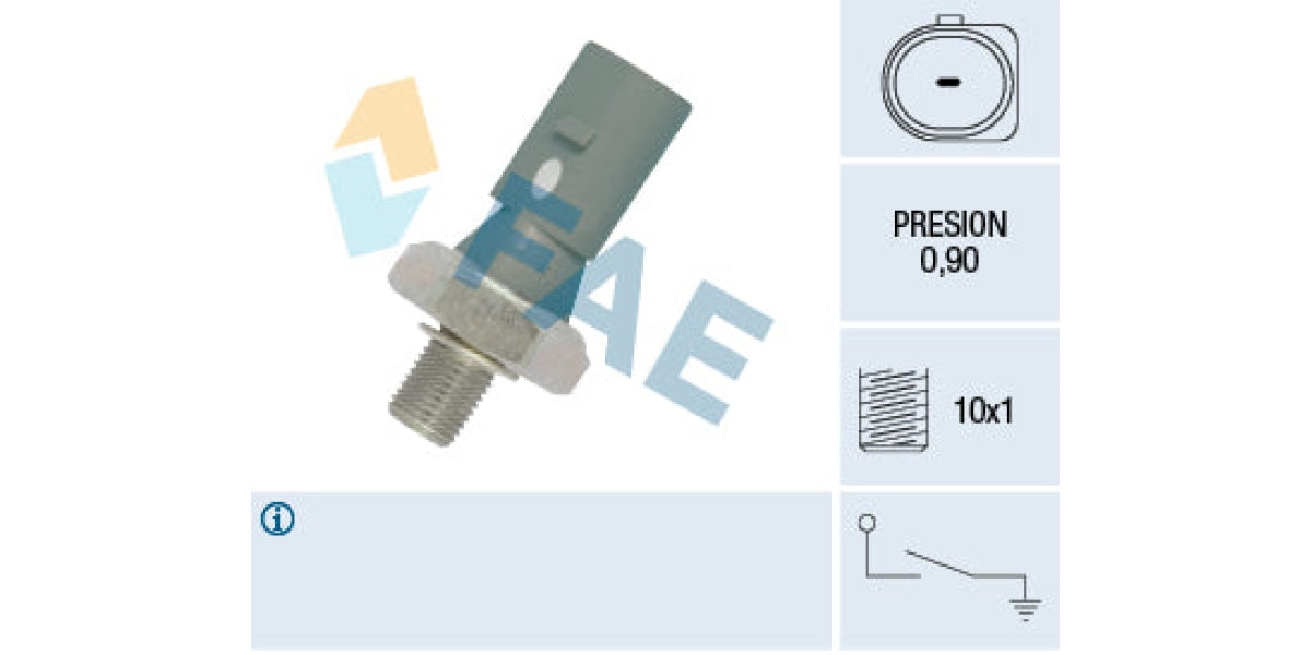 Oil Pressure Switch 0.90 M10X1.00 Audi,Vw,Seat (Bdb,Bub,Ake,Asb,Bkn,Bcz,Cgx,Cjt,Agz,Aqn,Axd) (FAE 12882)