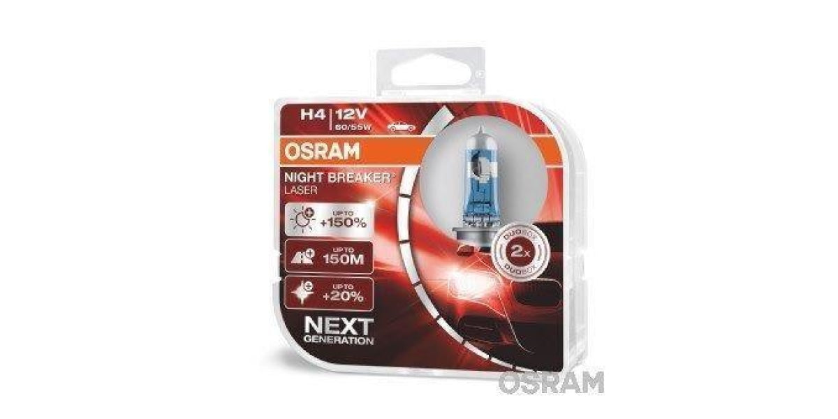 FOR OSRAM H7 H4 H1 H8 H3 H11 9005 9006 HB3 HB4 Night Breaker Laser Halogen  Lamps Fog Light 12V 3700K +150% Brightness (2 pieces)
