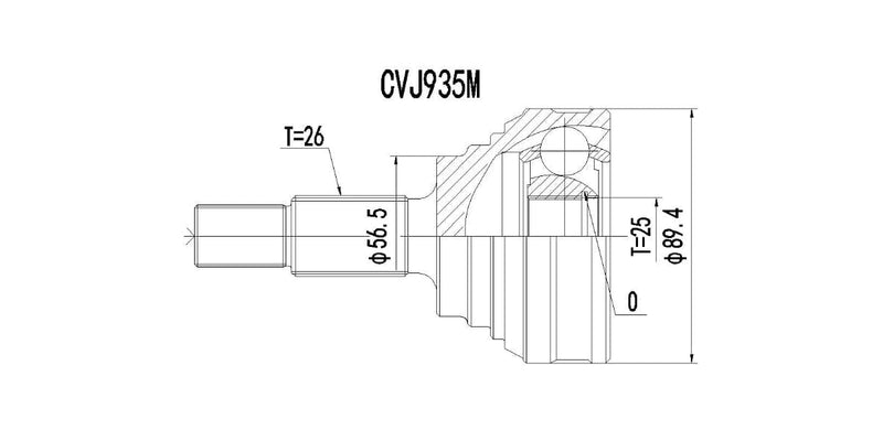 Outer Cv Joint Audi 100,200,500 1972-2002 at Modern Auto Parts!